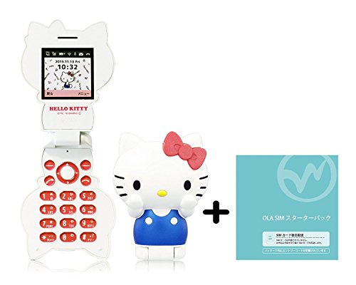 ハローキティSIMフリー 携帯電話 ガラケーFIGURINE KT-01 ハローキティ